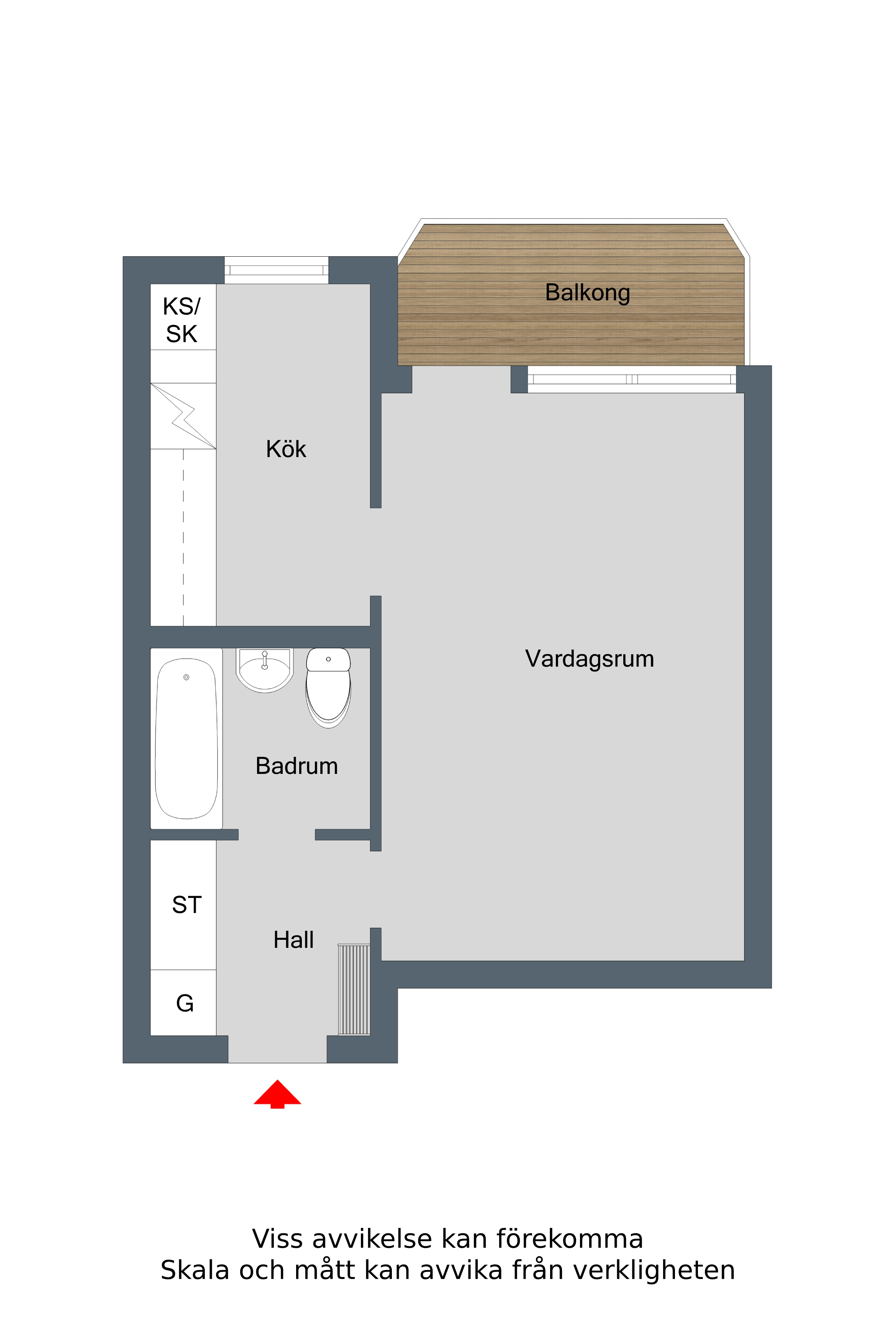 Lägenhet, 1 rooms, 32 sqm, Finspång – bild 3