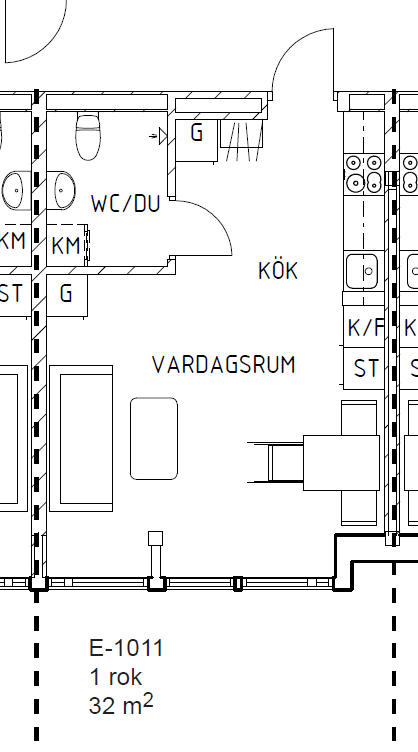 Lägenhet, 1 rooms, 32 sqm, Nynäshamn – bild 13