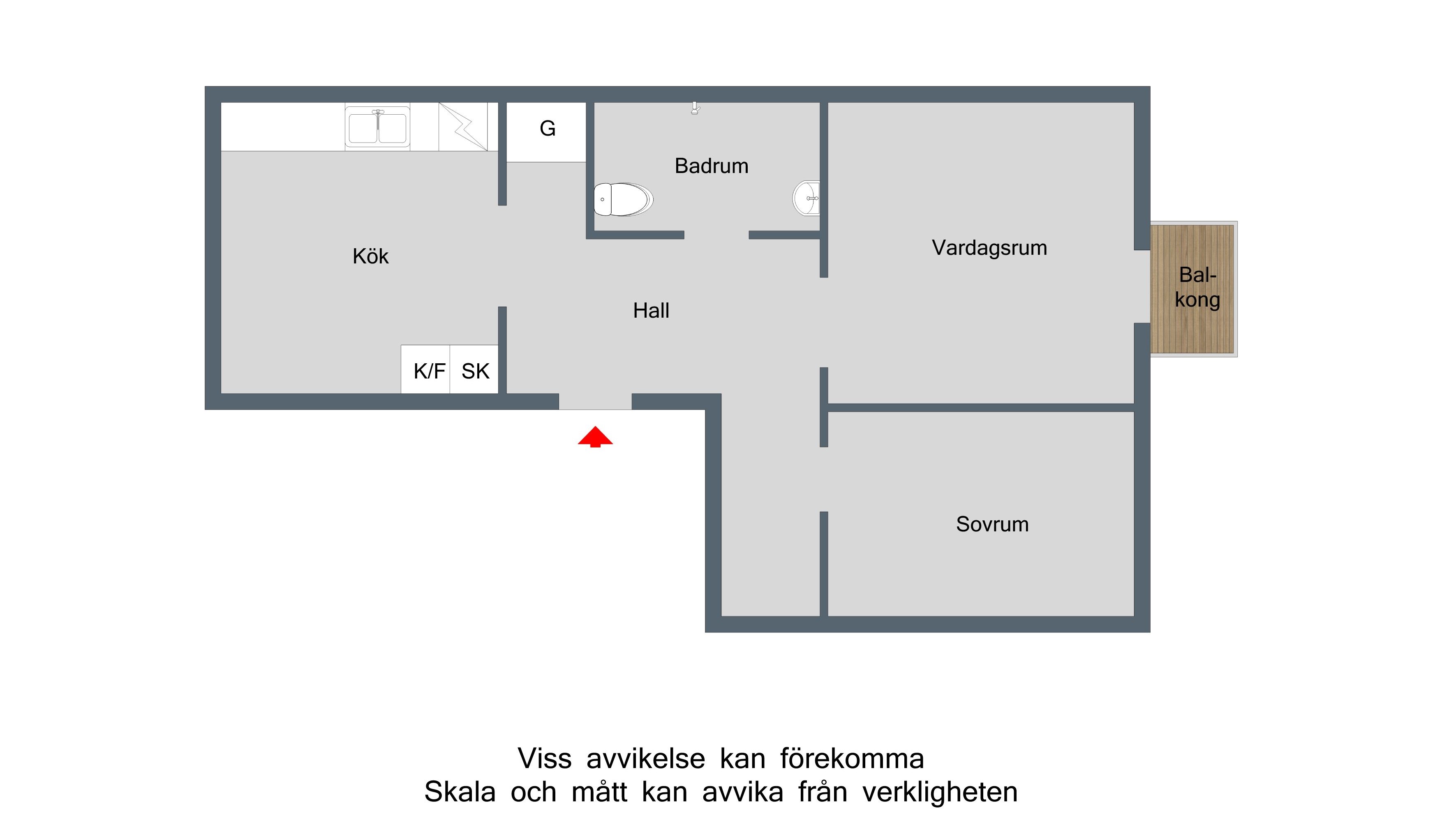 2 rok · 62 m² i Gävle – bild 5