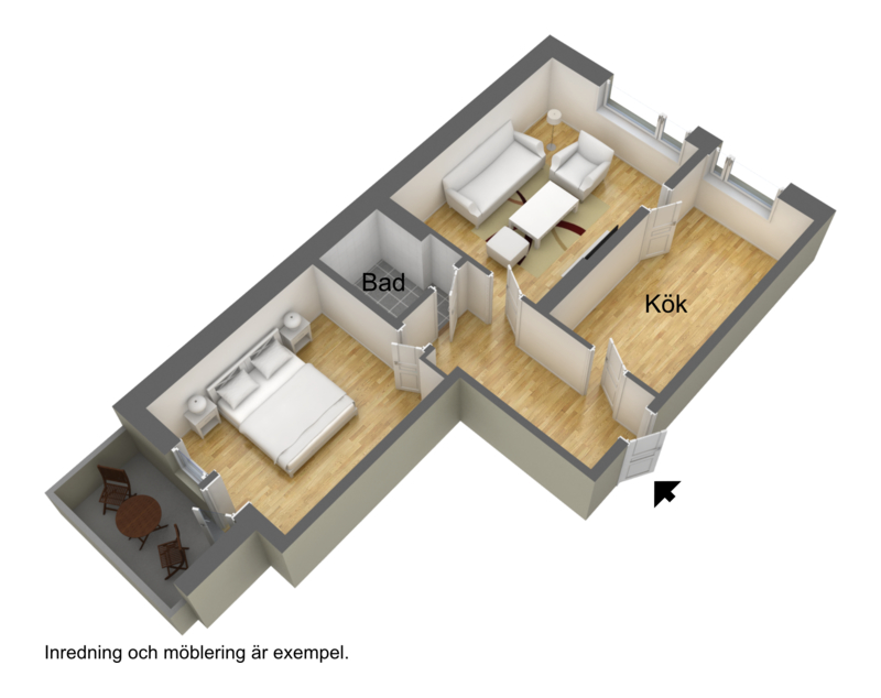 Lägenhet, 2 rooms, 63 sqm, Göteborg – bild 2