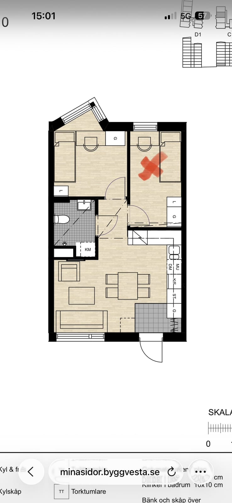 1 rok · 8 m² i Huddinge – bild 3