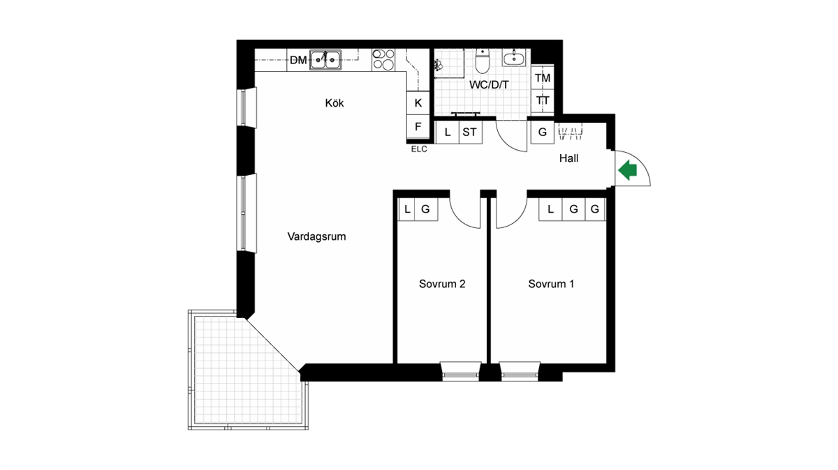 3 rok · 78 m² i Falkenberg – bild 7