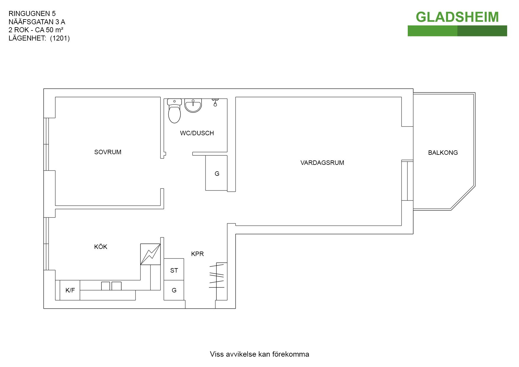Lägenhet, 2 rooms, 50 sqm, Arboga – bild 7