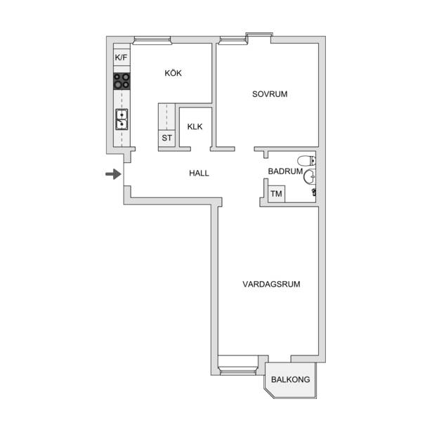 2 rok · 59 m² i Sundsvall – bild 5