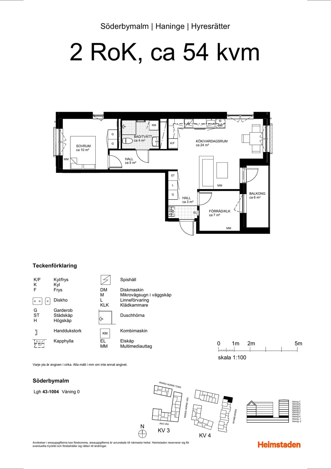 2 rok · 54 m² i Handen – bild 8