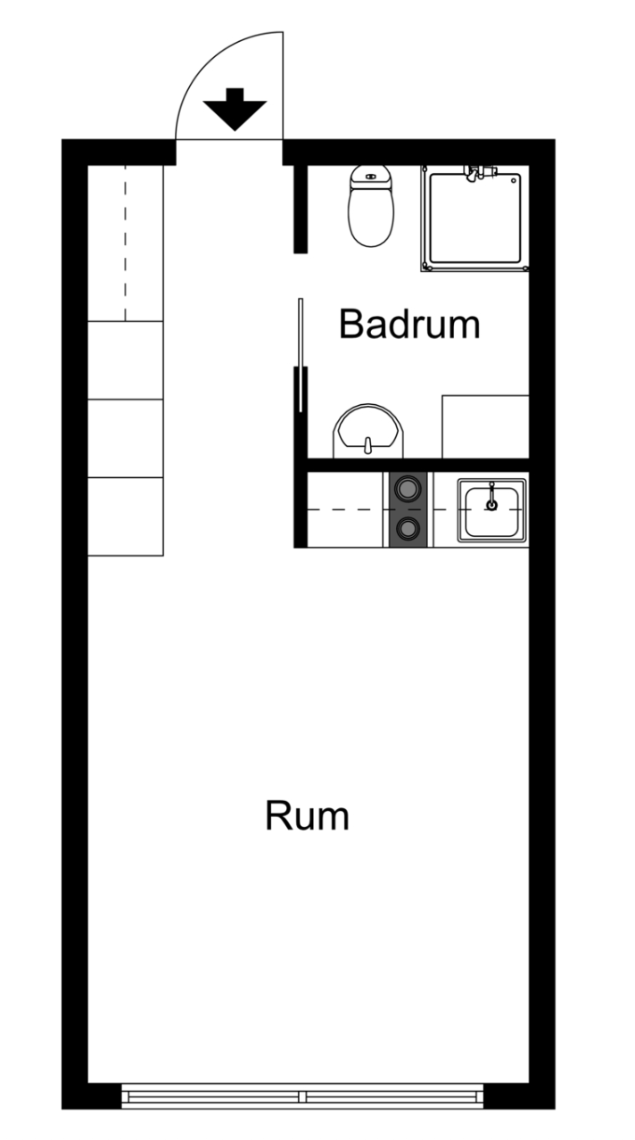 Lägenhet, 1 rooms, 24 sqm, Stockholm – bild 6