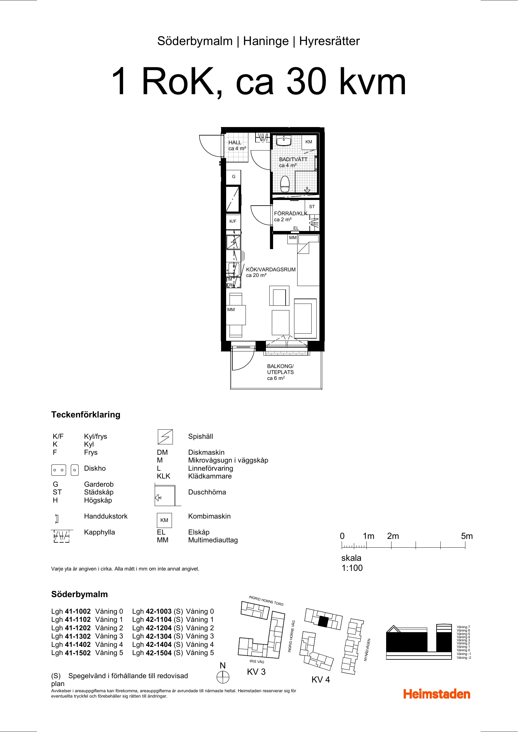 Lägenhet, 1 rooms, 30 sqm, Handen – bild 6