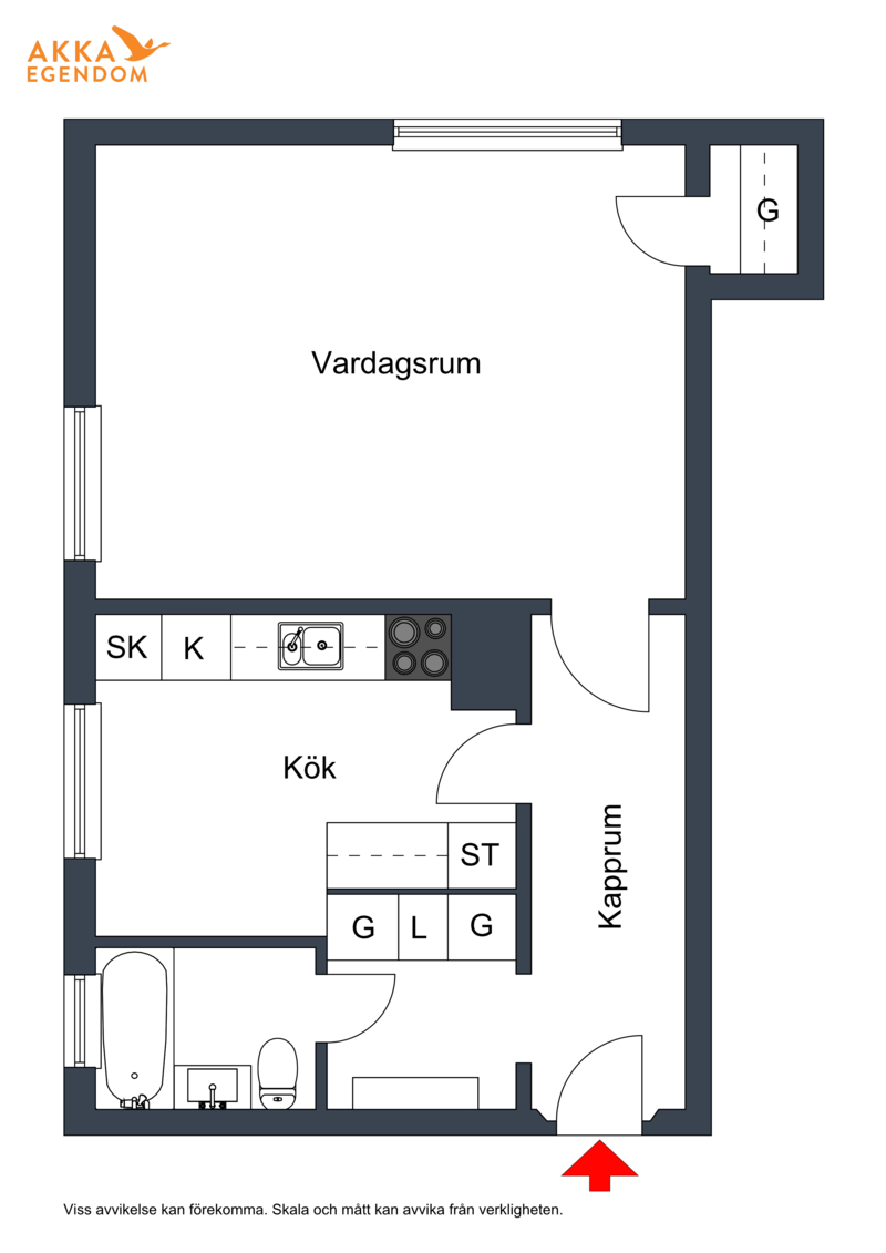 Lägenhet, 1 rooms, 43 sqm, Bromölla – bild 15