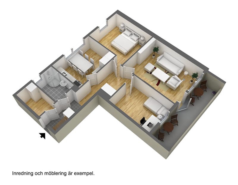3 rok · 84 m² i Helsingborg – bild 3