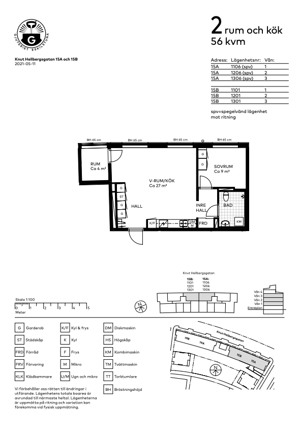 Lägenhet, 2 rooms, 56 sqm, Eskilstuna – bild 8