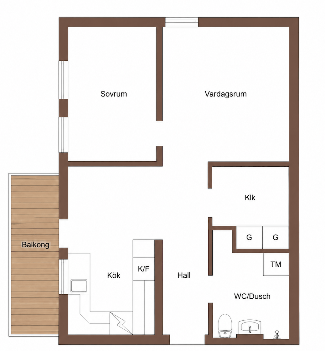 2 rok · 45 m² i Saltsjö-boo – bild 14