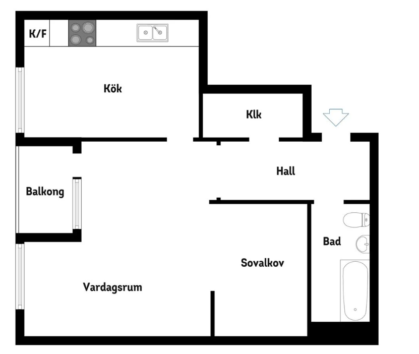 Lägenhet, 1 rooms, 50 sqm, Sundbyberg – Sundbyberg