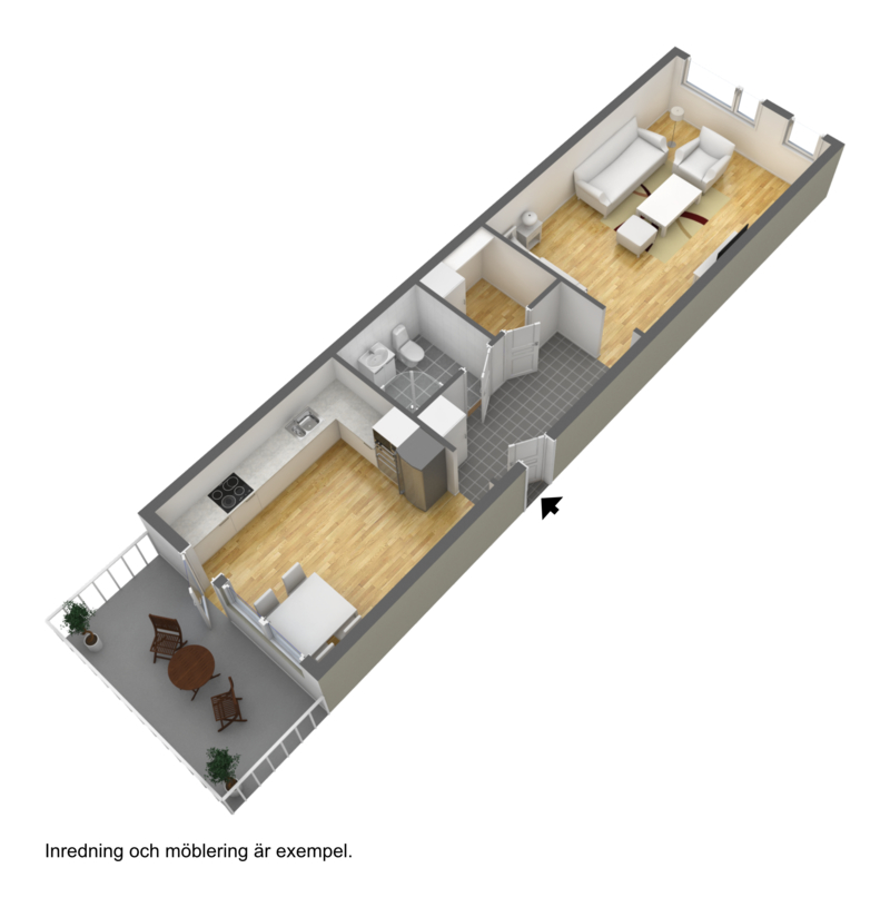 Lägenhet, 1 rooms, 47 sqm, Borås – bild 2
