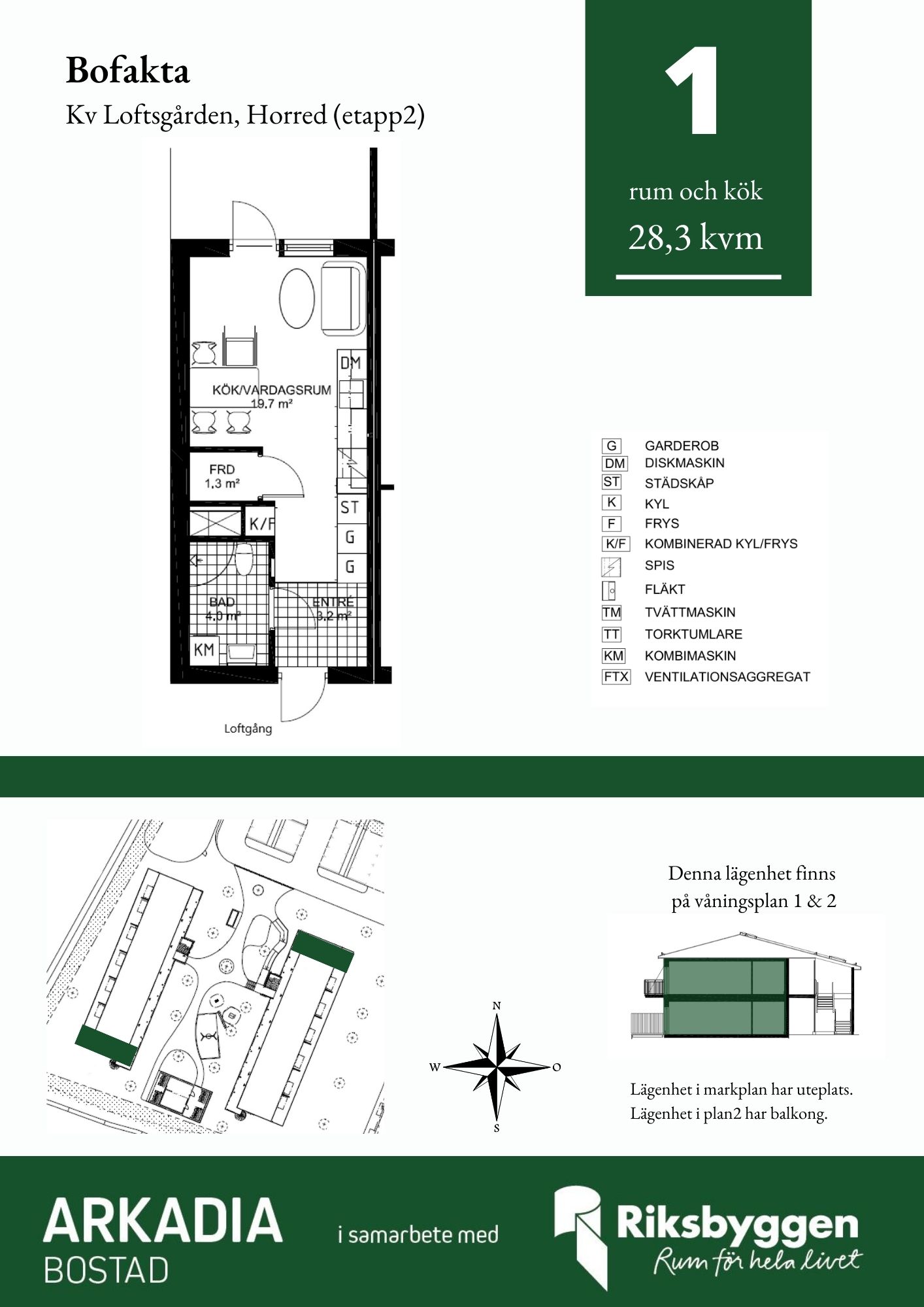 Lägenhet, 1 rooms, 28 sqm, Horred – bild 9