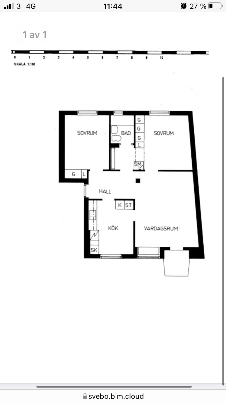 Lägenhet, 3 rooms, 74 sqm, Johanneshov