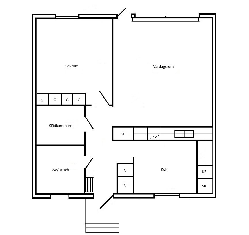 Lägenhet, 2 rooms, 62 sqm, Brålanda – bild 2