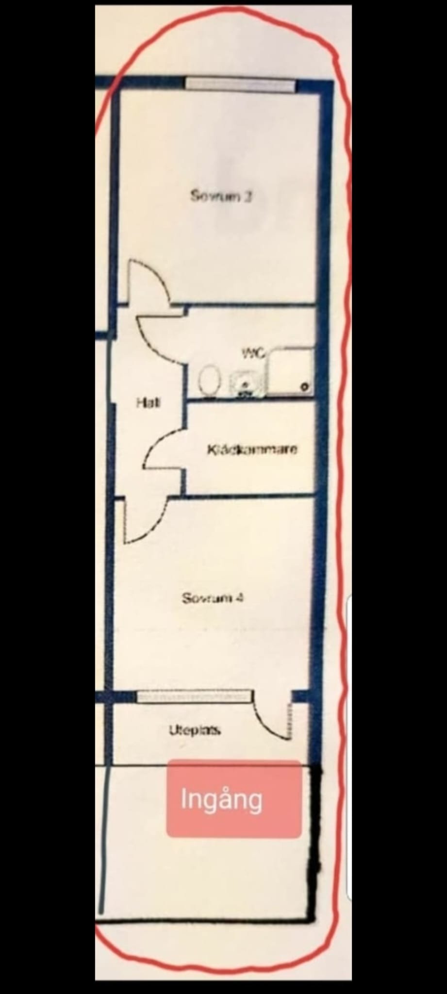 Lägenhet, 2 rooms, 45 sqm, Brandbergen