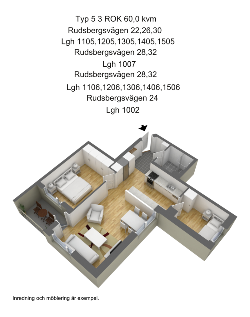 Lägenhet, 3 rooms, 60 sqm, Karlstad – bild 6