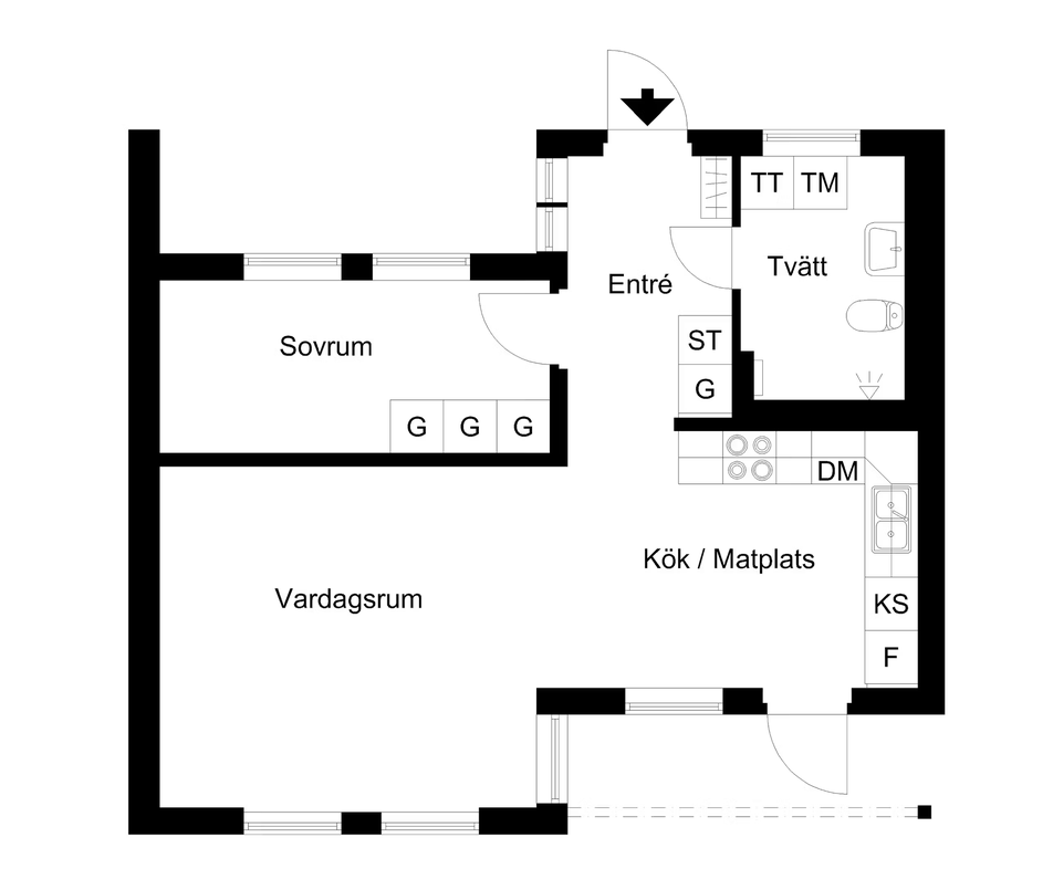 2 rok · 55 m² i Umeå – bild 10