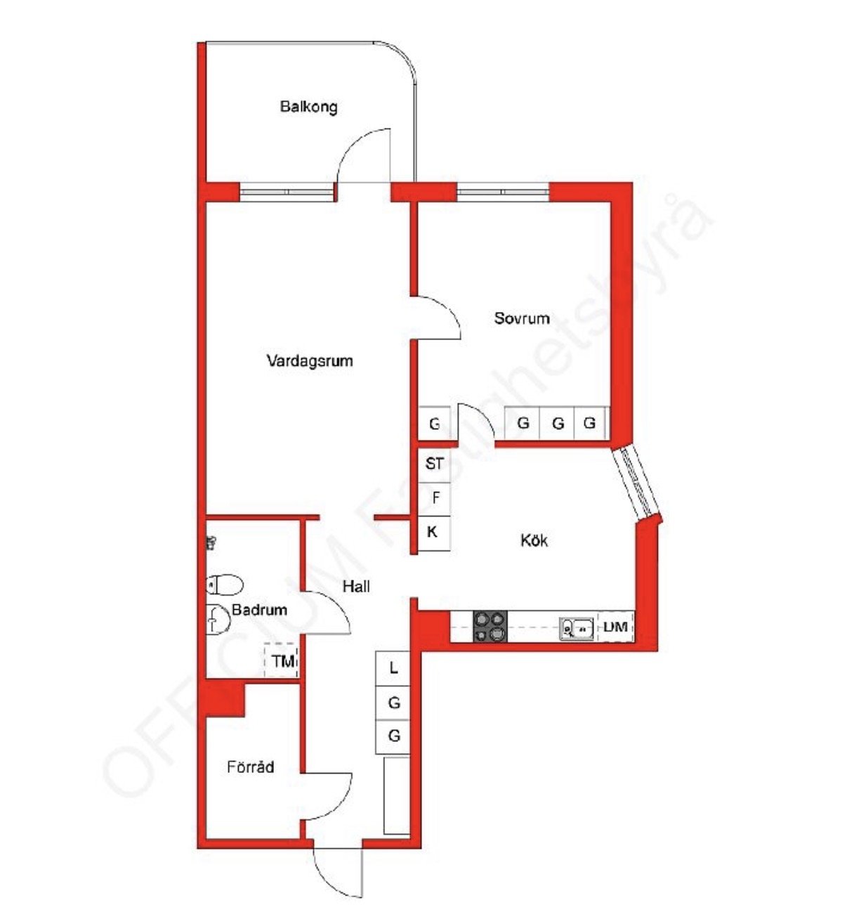 Lägenhet, 3 rooms, 68 sqm, Norsborg – bild 2
