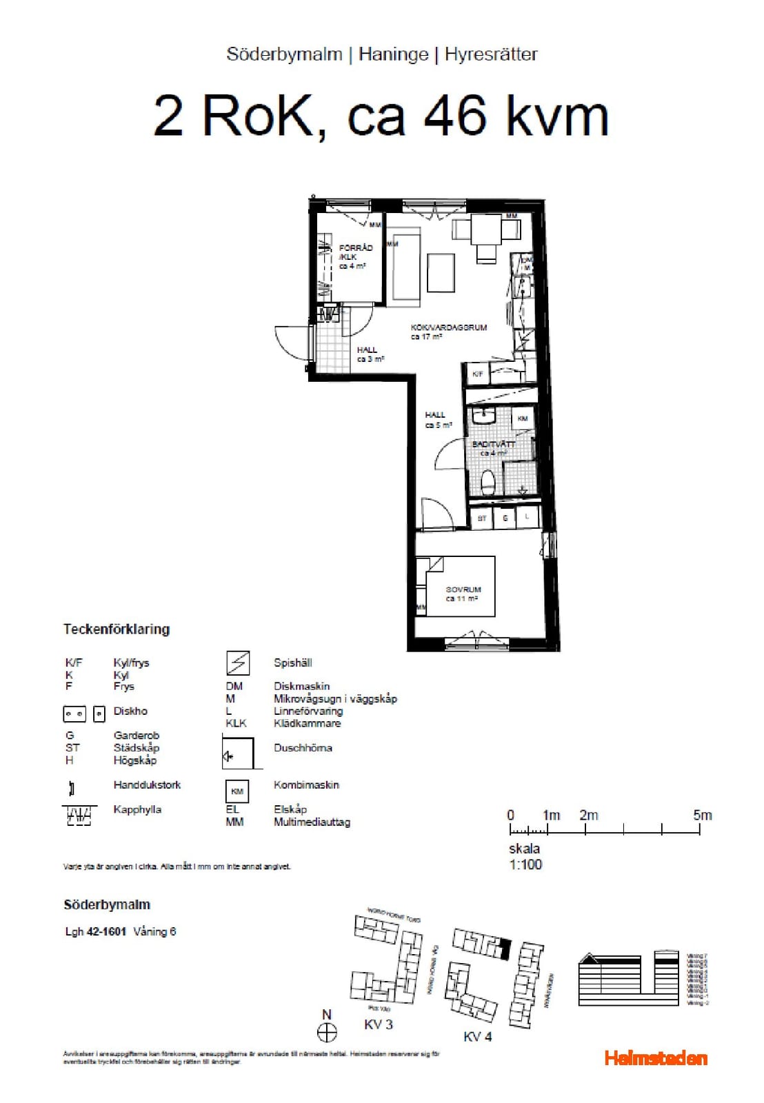 2 rok · 46 m² i Handen – bild 9