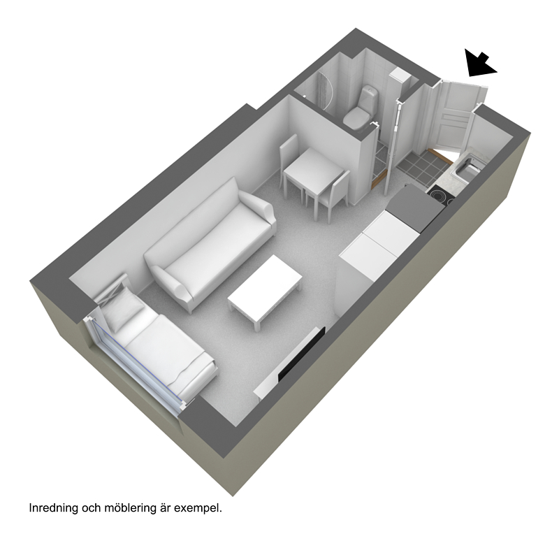 Lägenhet, 1 rooms, 18 sqm, Borås – bild 3
