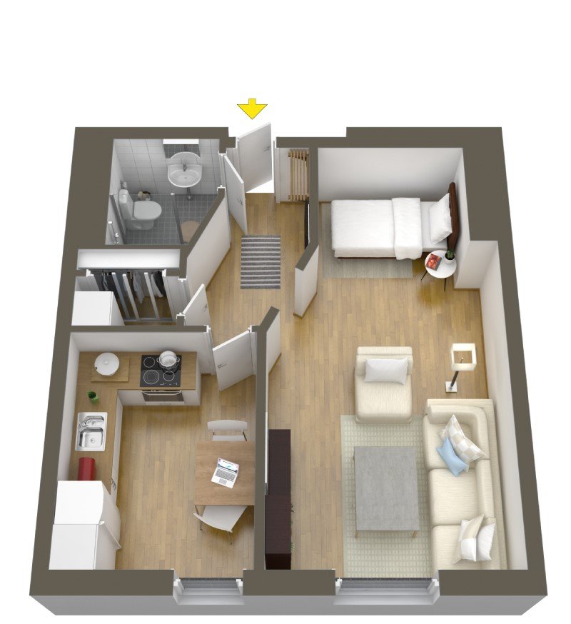 Lägenhet, 2 rooms, 41 sqm, Sundbyberg