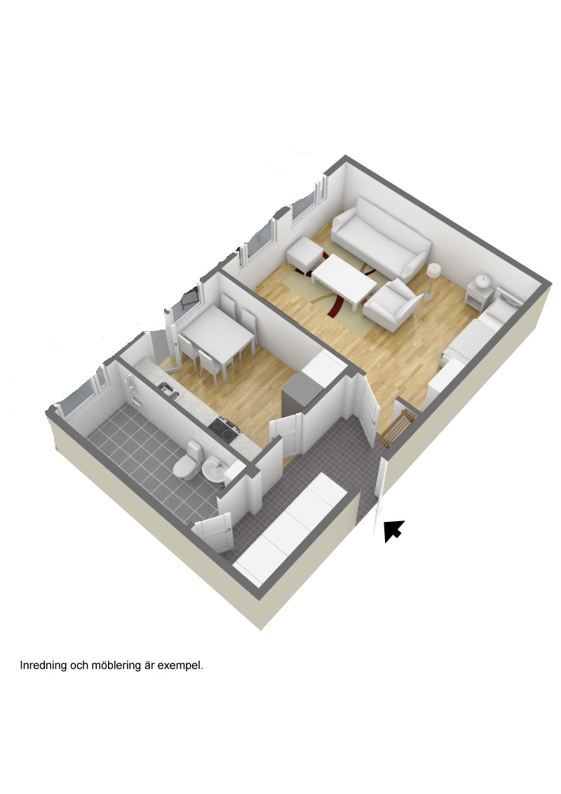 Lägenhet, 1 rooms, 46 sqm, Linköping – bild 2