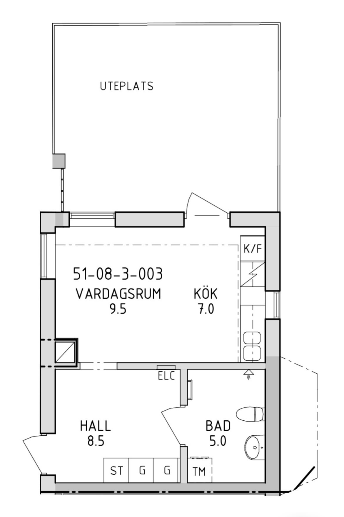 Lägenhet, 1 rooms, 30 sqm, Sundbyberg
