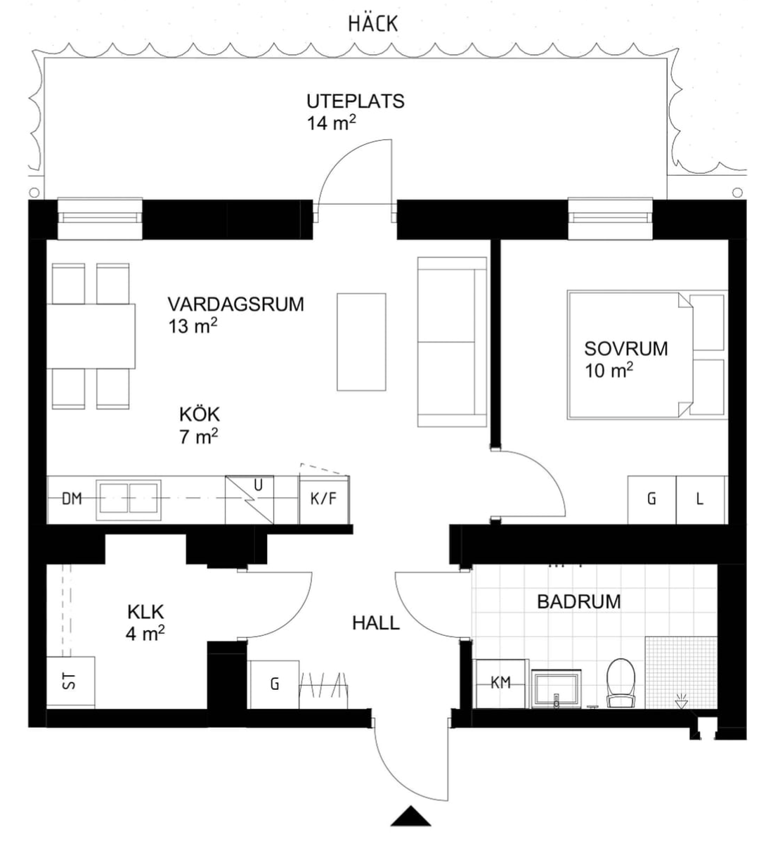 Lägenhet, 2 rooms, 48 sqm, Strängnäs – bild 10