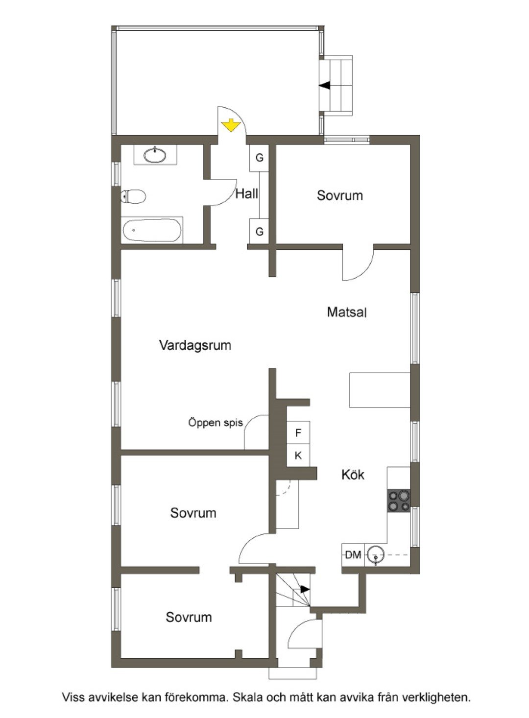 Lägenhet, 4 rooms, 120 sqm, Nybro – bild 10