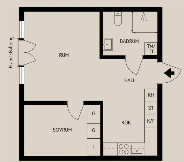 2 rok · 38 m² i Uppsala – bild 14