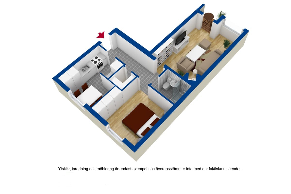 2 rok · 58 m² i Linköping – bild 3