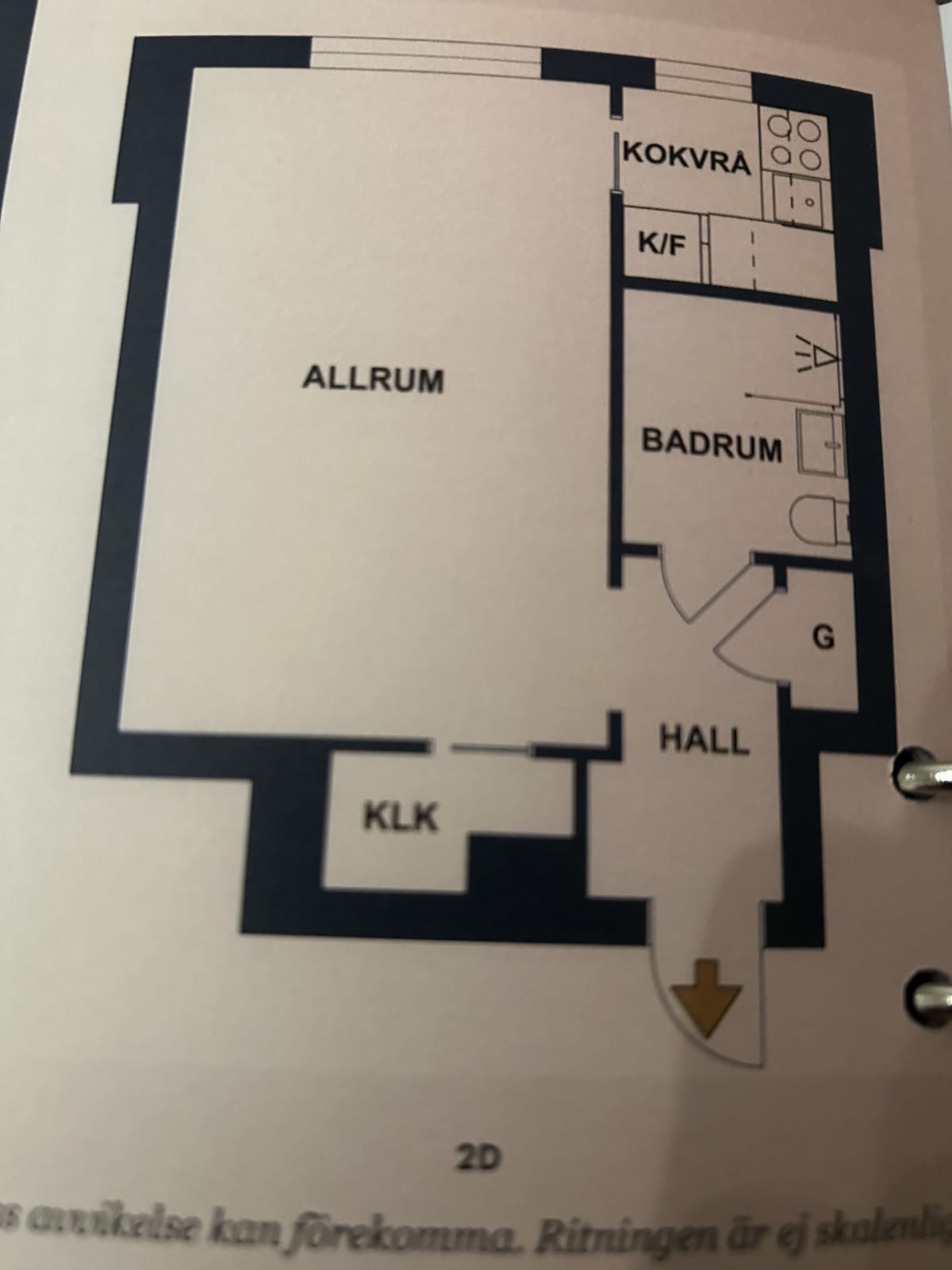 Lägenhet, 1 rooms, 27 sqm, Gävle