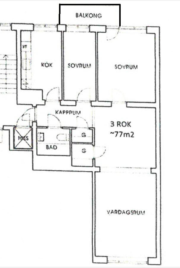 Lägenhet, 3 rooms, 77 sqm, Helsingborg – bild 9