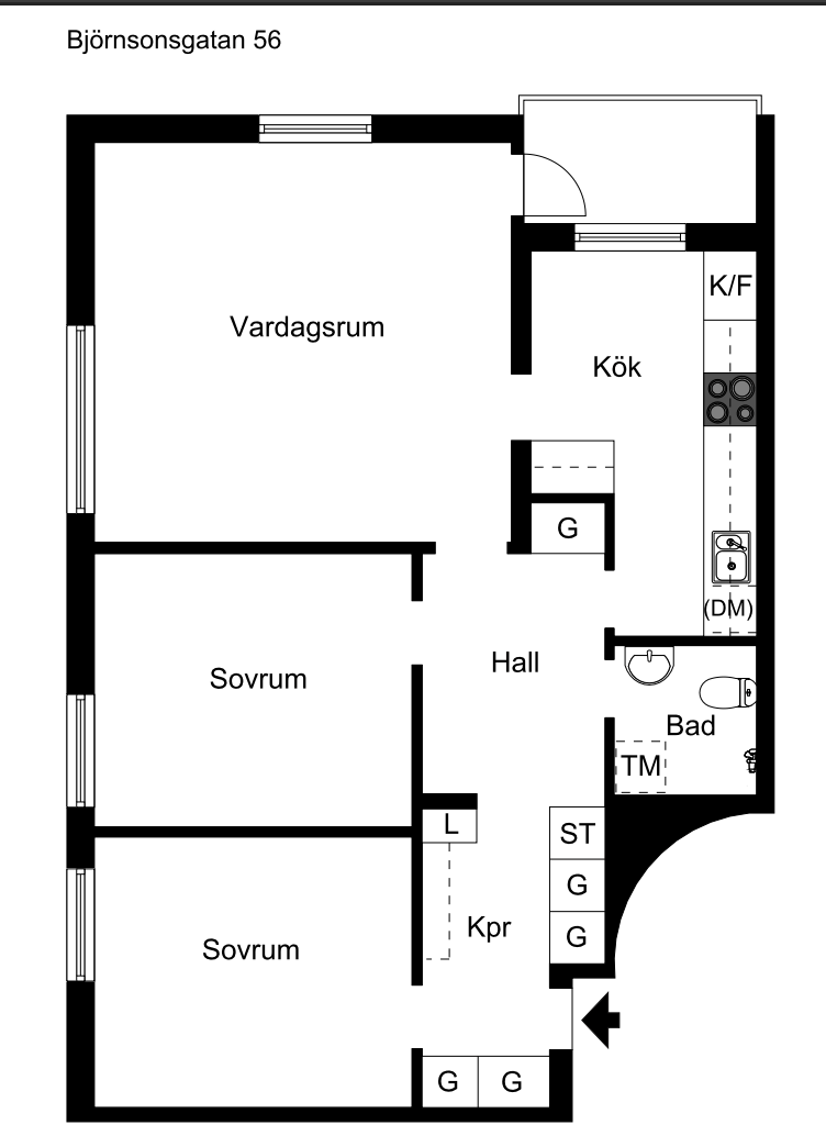 3 rok · 76 m² i Bromma – bild 12