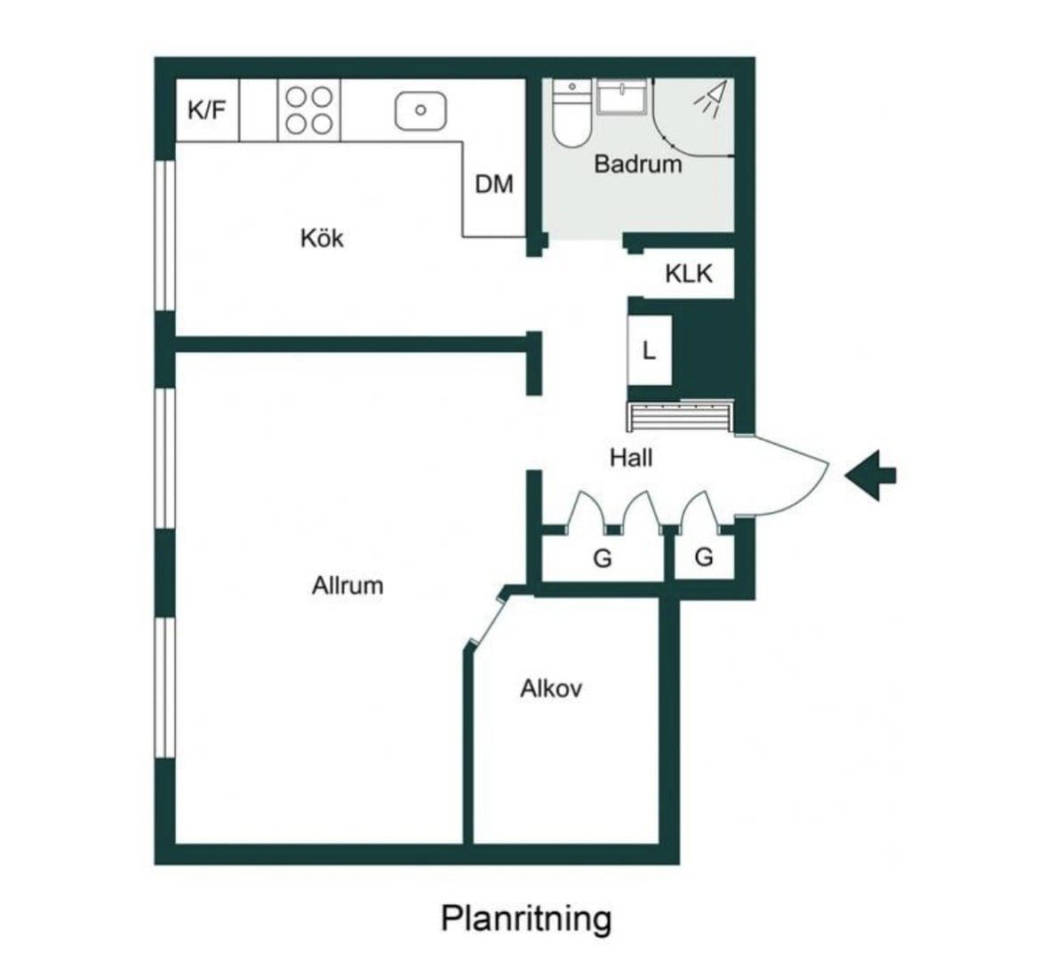 2 rok · 44 m² i Växjö – bild 11
