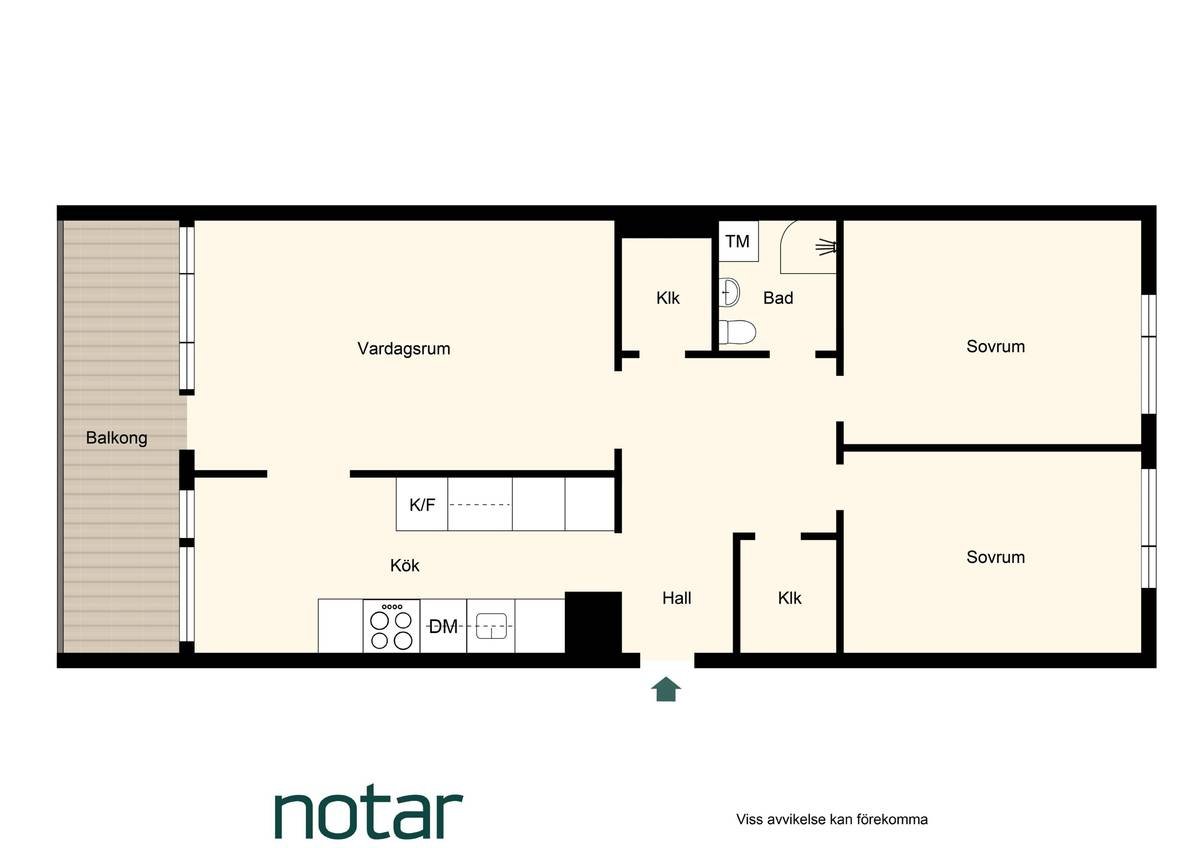 Lägenhet, 3 rooms, 79 sqm, Solna