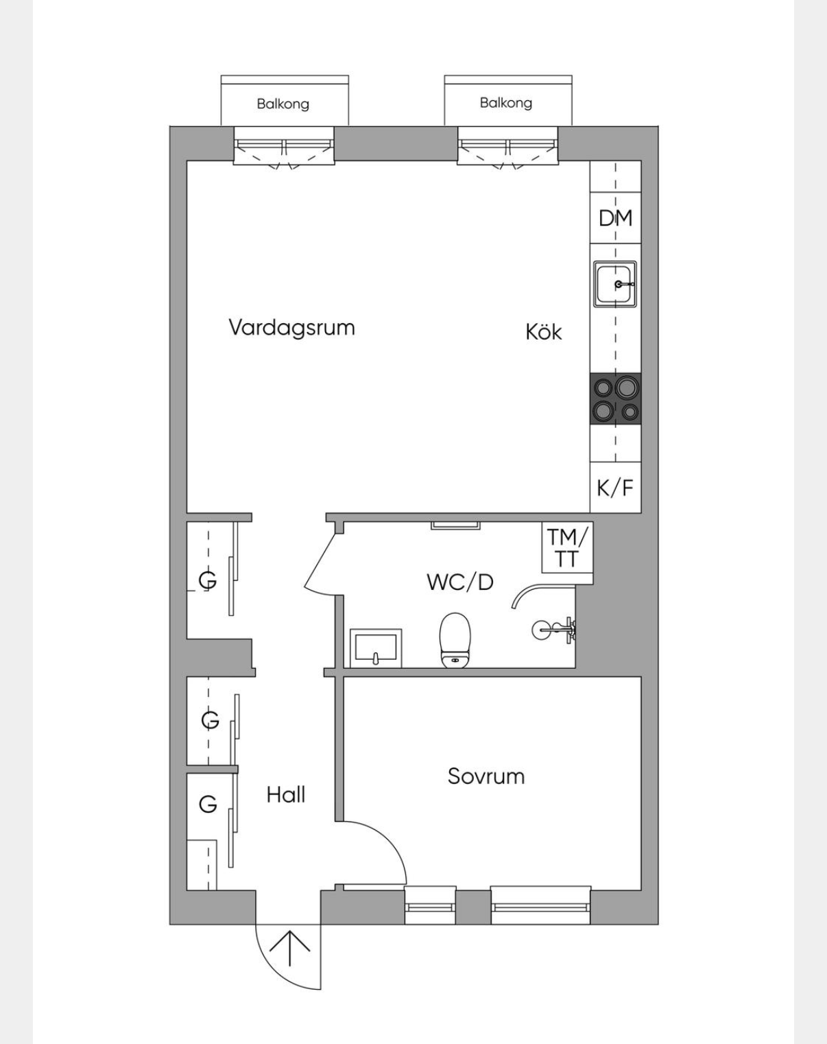 2 rok · 47 m² i Stockholm