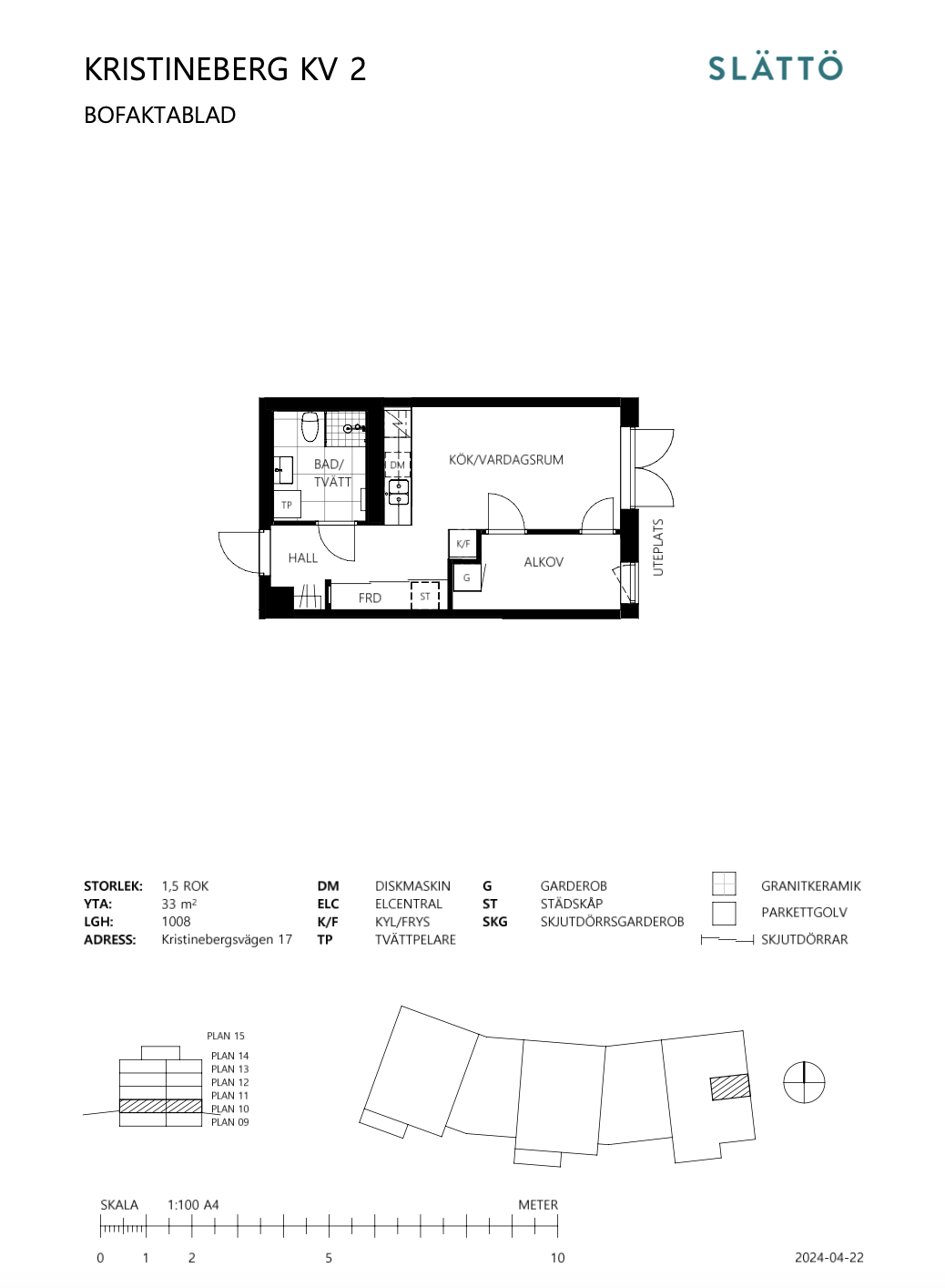 Lägenhet, 2 rooms, 33 sqm, Vallentuna – bild 9