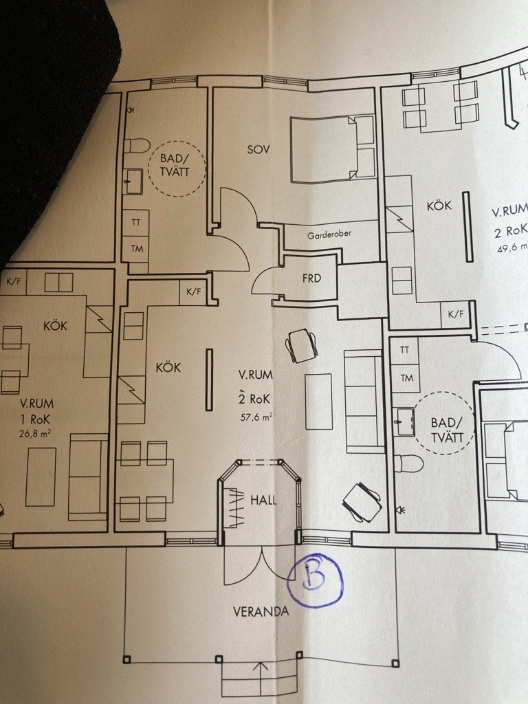 Lägenhet, 2 rooms, 58 sqm, Dala-Floda – Dala-Floda