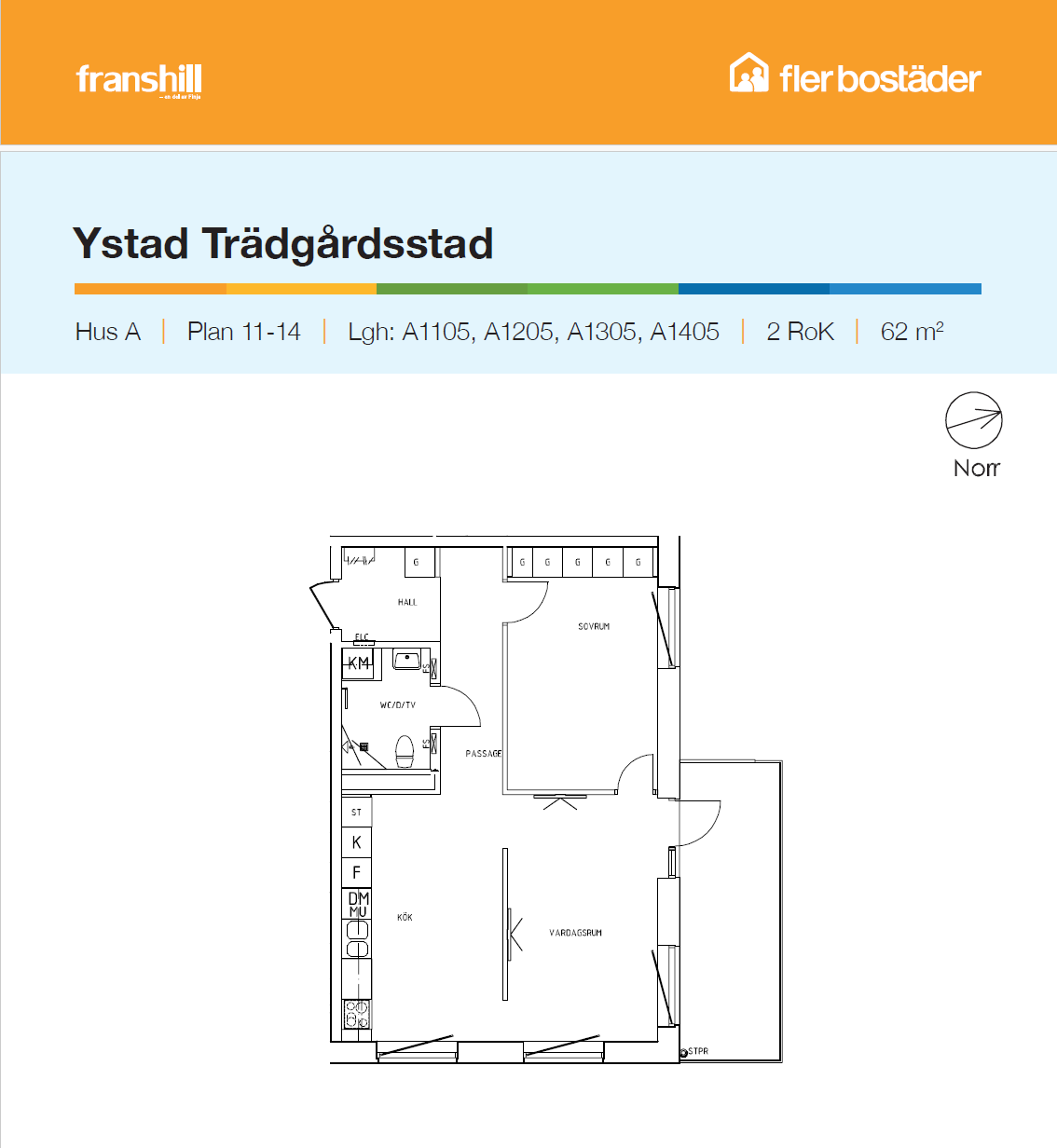 Lägenhet, 2 rooms, 62 sqm, Ystad – bild 15