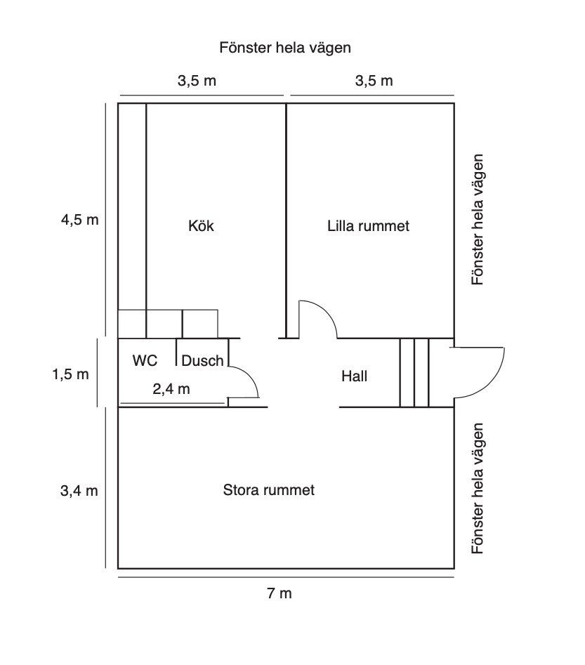 Lägenhet, 2 rooms, 70 sqm, Saltsjöbaden – bild 6