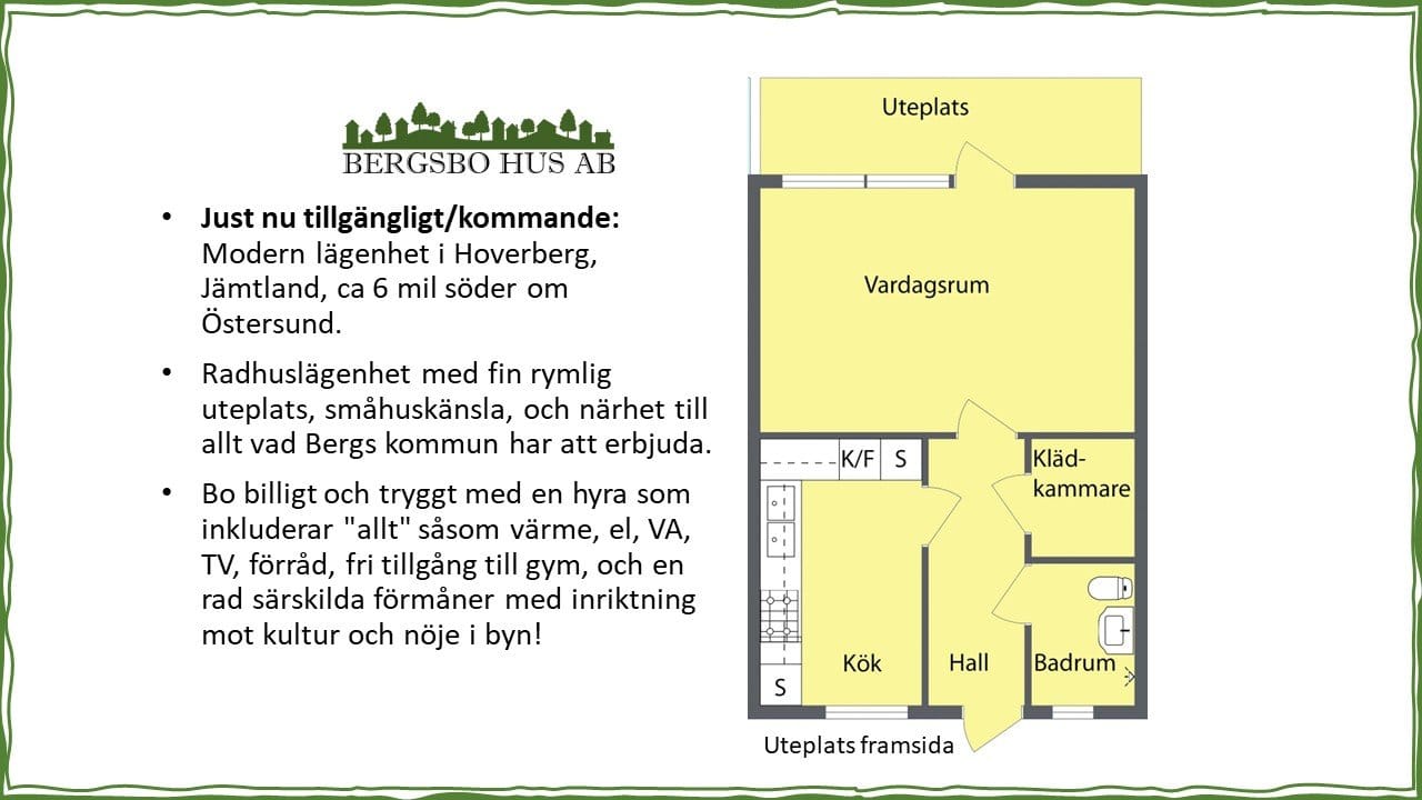 2 rok · 45 m² i Svenstavik – bild 2