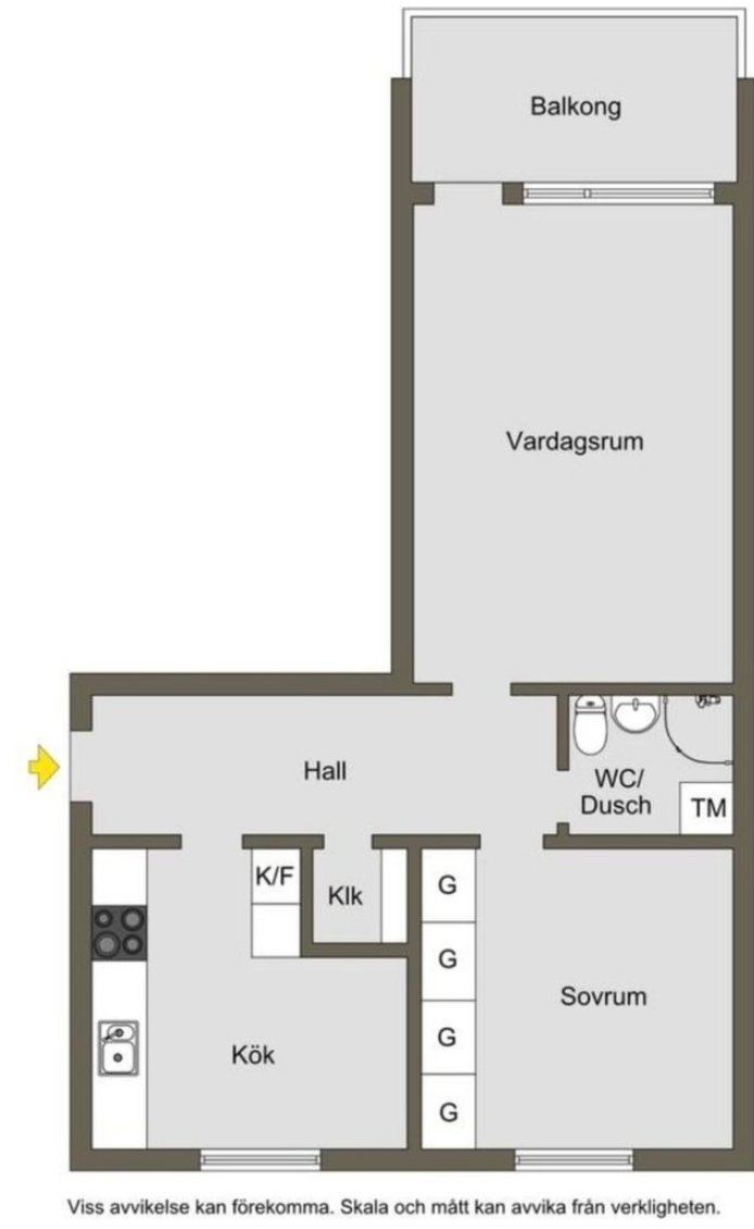 Lägenhet, 1 rooms, 58 sqm, Märsta – bild 7