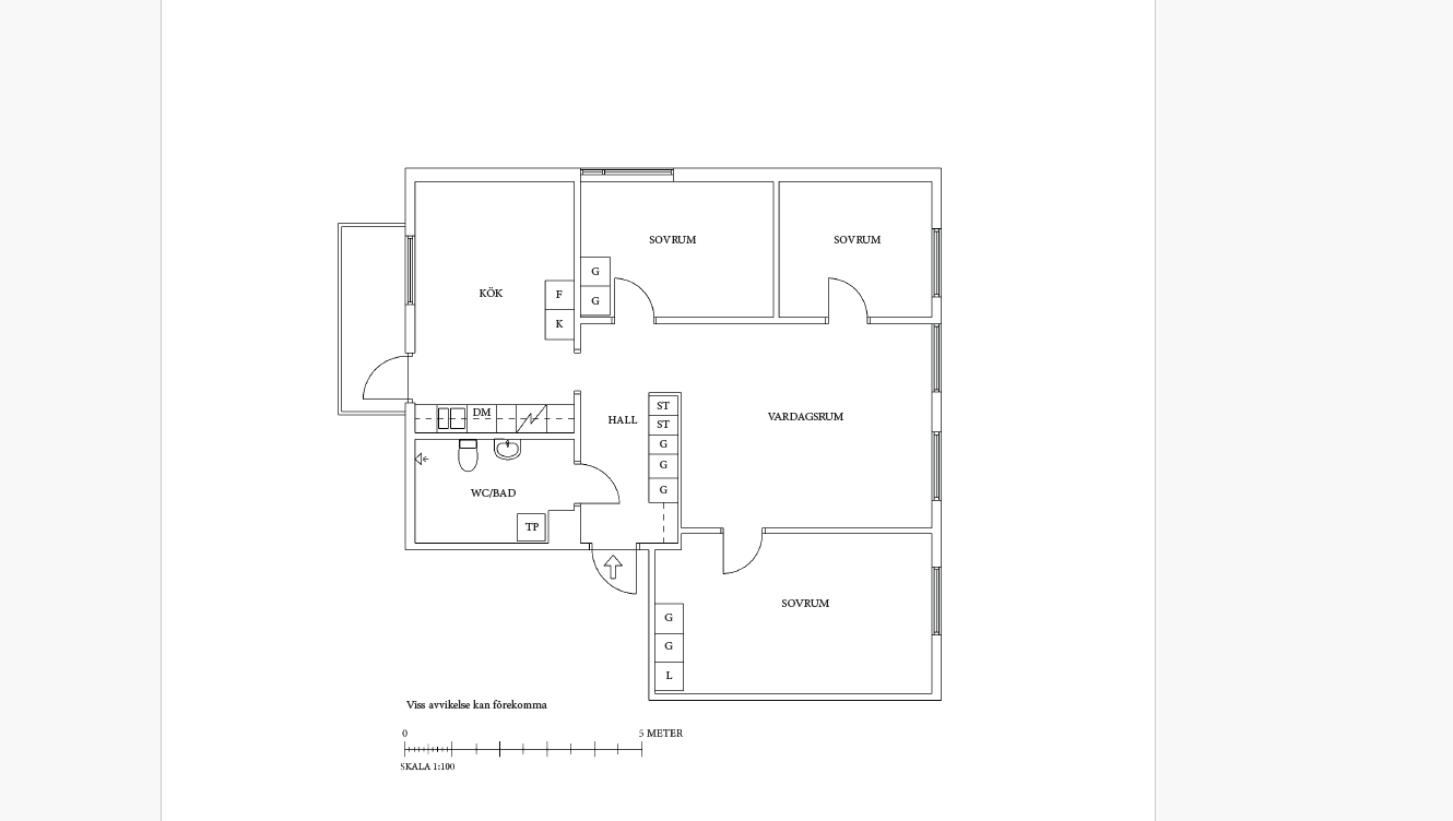 Lägenhet, 4 rooms, 95 sqm, Kvänum – bild 3
