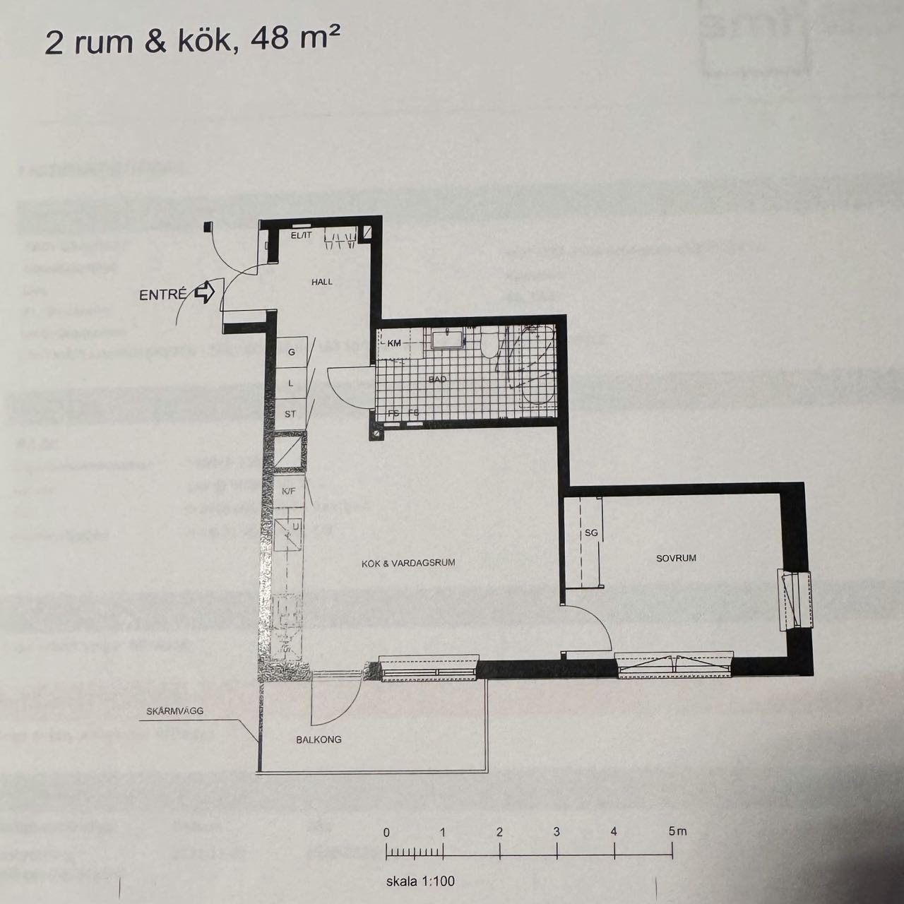 Lägenhet, 2 rooms, 48 sqm, Täby – Täby