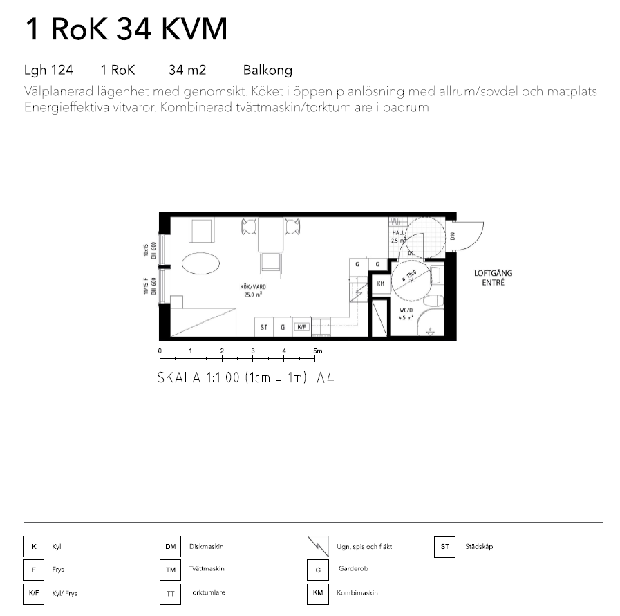 Lägenhet, 1 rooms, 33 sqm, Klippan – bild 7