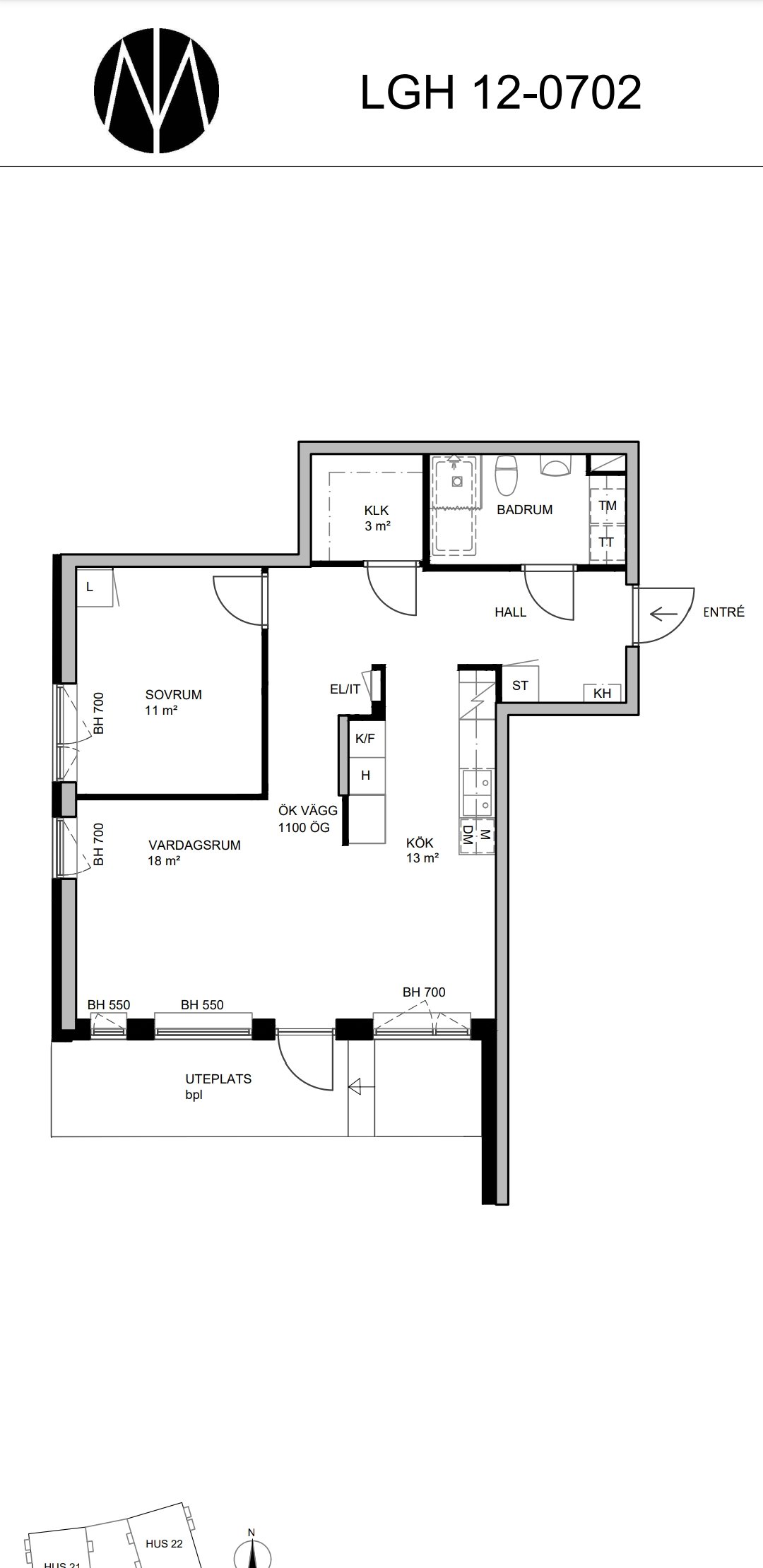 Lägenhet, 2 rooms, 64 sqm, Sundbyberg