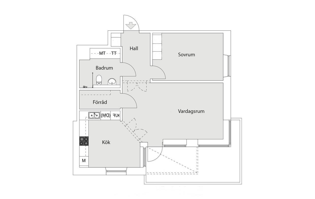 Lägenhet, 2 rooms, 66 sqm, Älvsjö – bild 8